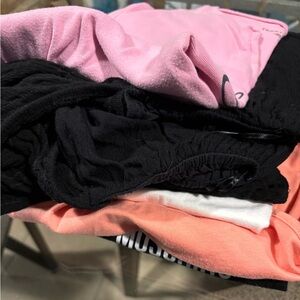 Lot of 5 summer shirts..Hilfiger, Prada, Bebe, two sexy tops as well